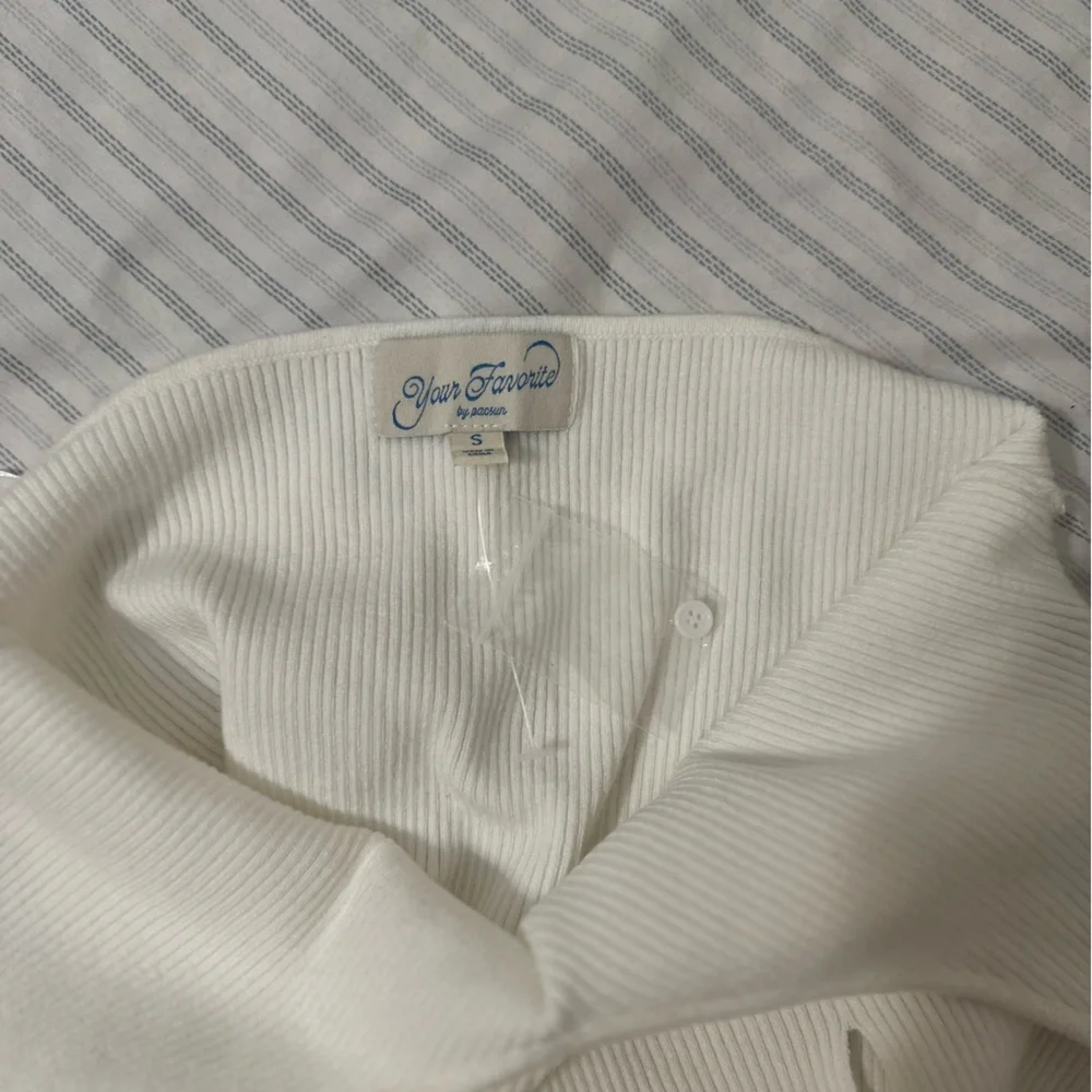 PacSun sweater Ribbed Button Tank - Picture 3 of 9